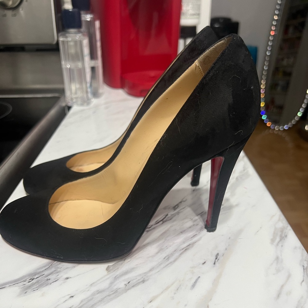 Authentic Christian Louboutin Ron Ron model 100 velvet - Picture 2 of 5